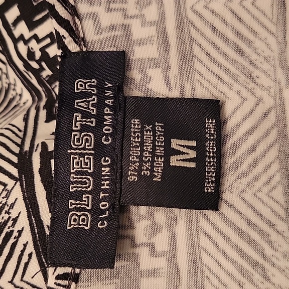 Blue Star Black and White Racerback High Low Dress Size Jr M  EUC.  NWOT - Picture 6 of 6